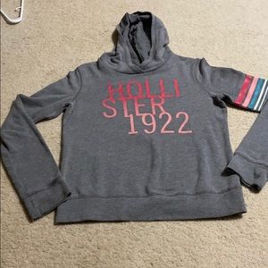 Hooded light Hollister sweatshirt